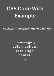 Read more about the article CSS Code With Example