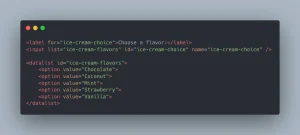 Read more about the article Datalist in HTML