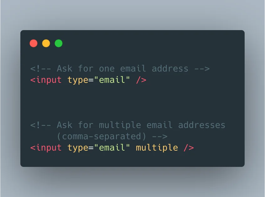 You are currently viewing HTML Input Email