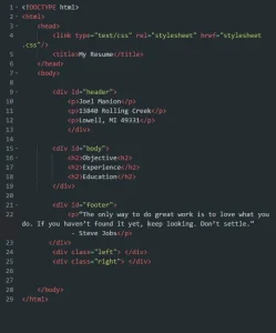 Read more about the article How to Make a Resume with HTML and CSS